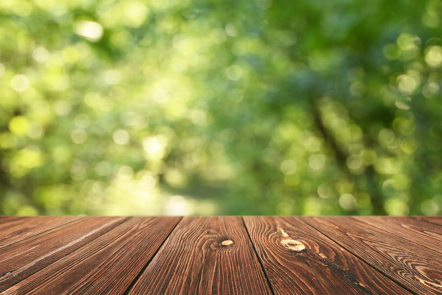 Empty table background